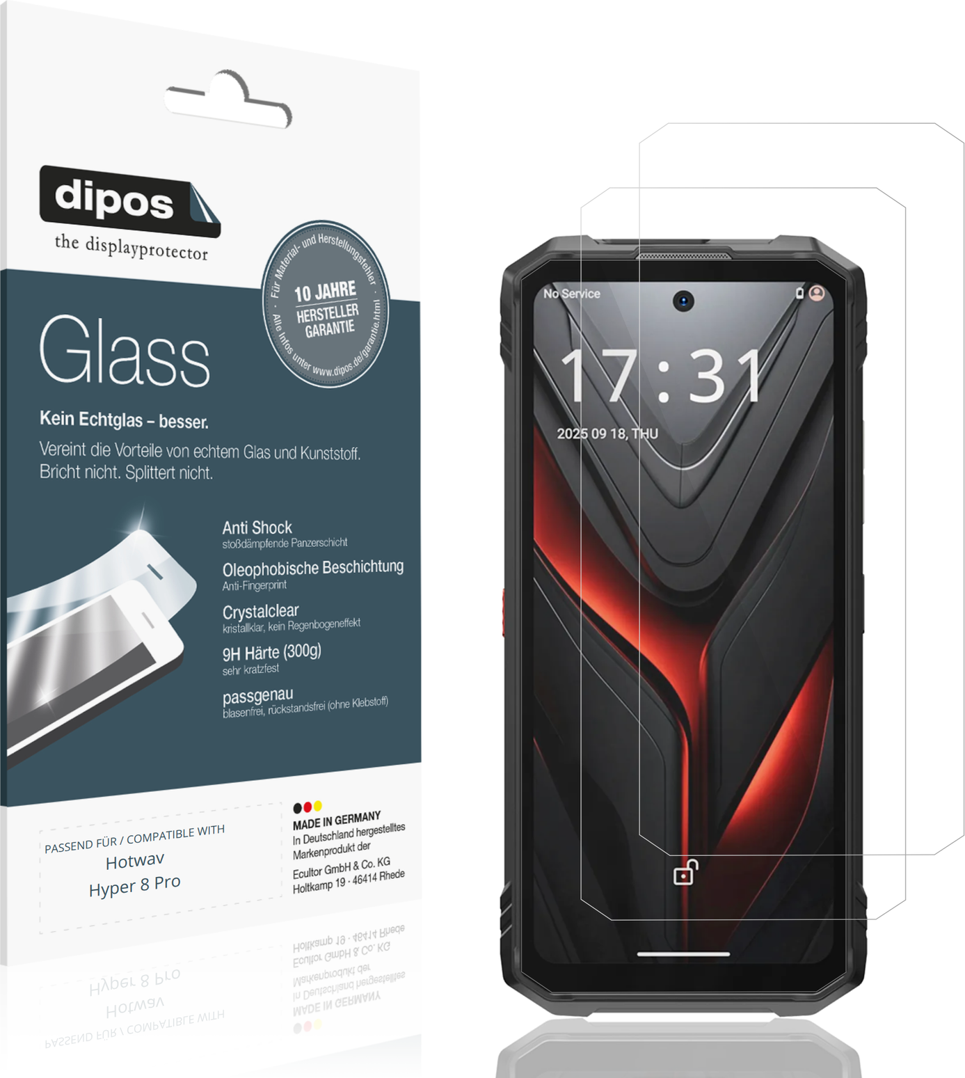 Dipos Screen Protector For Hotwav Hyper 8 Pro