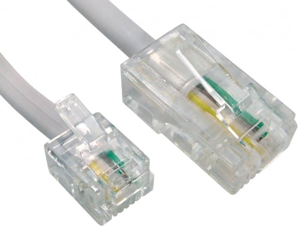 Ex-Pro RJ11 to RJ45 Cable White 10m