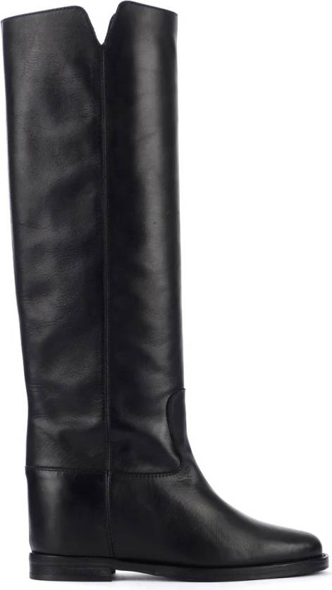 Via Roma 15 Wedge Boot Shoes - Schwarzk