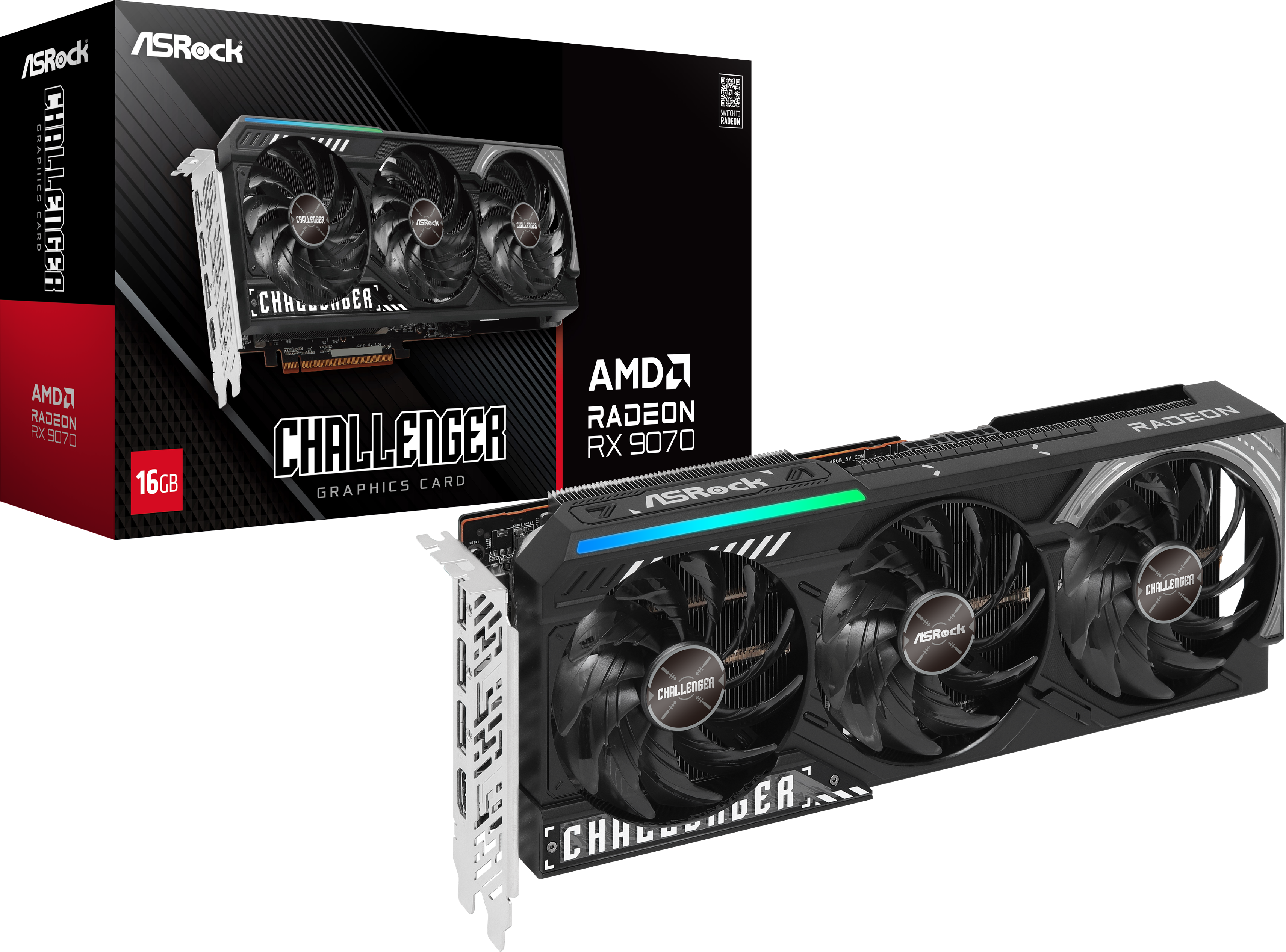 Rx 9070 Asrock Challenger Radeon RX 9070 16GB Graphics Card