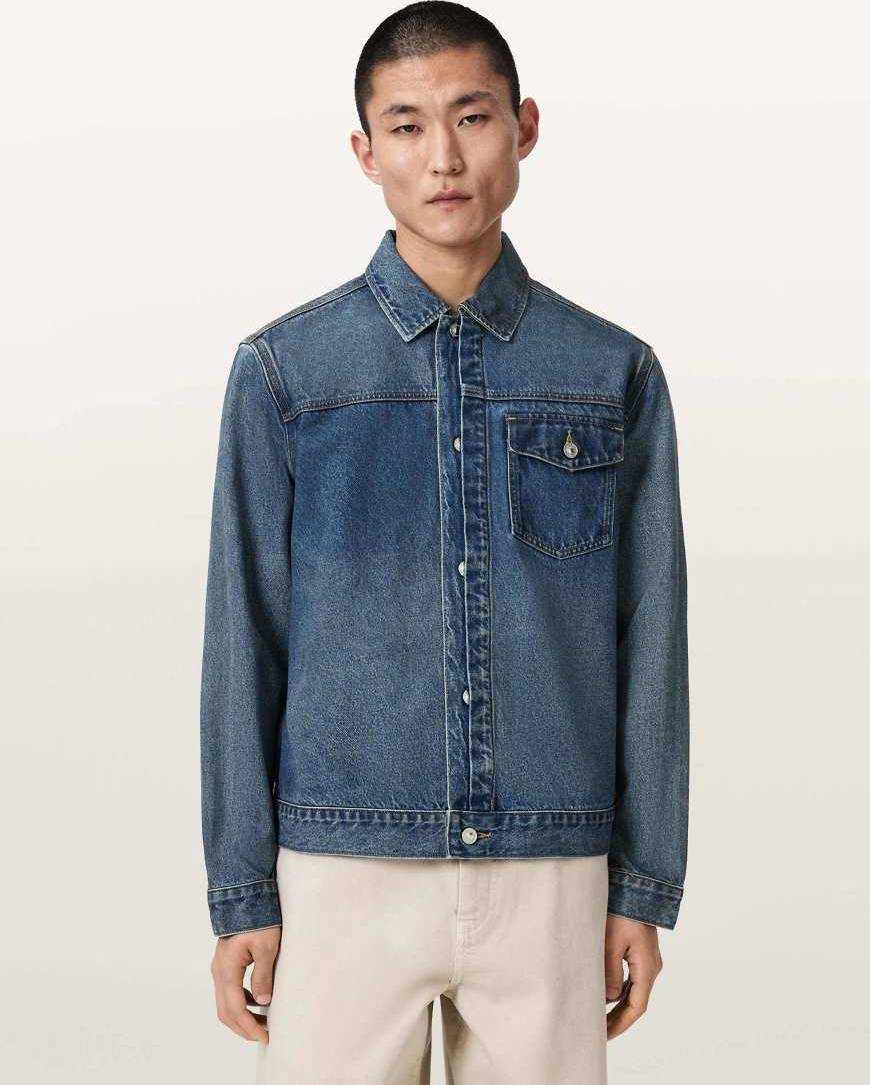 AllSaints Blue Roth Denim Jacket