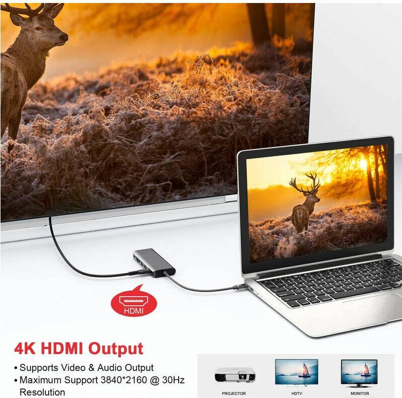 Usb c hub macbook Multifunction USB-C Hub MacBook 3.5mm