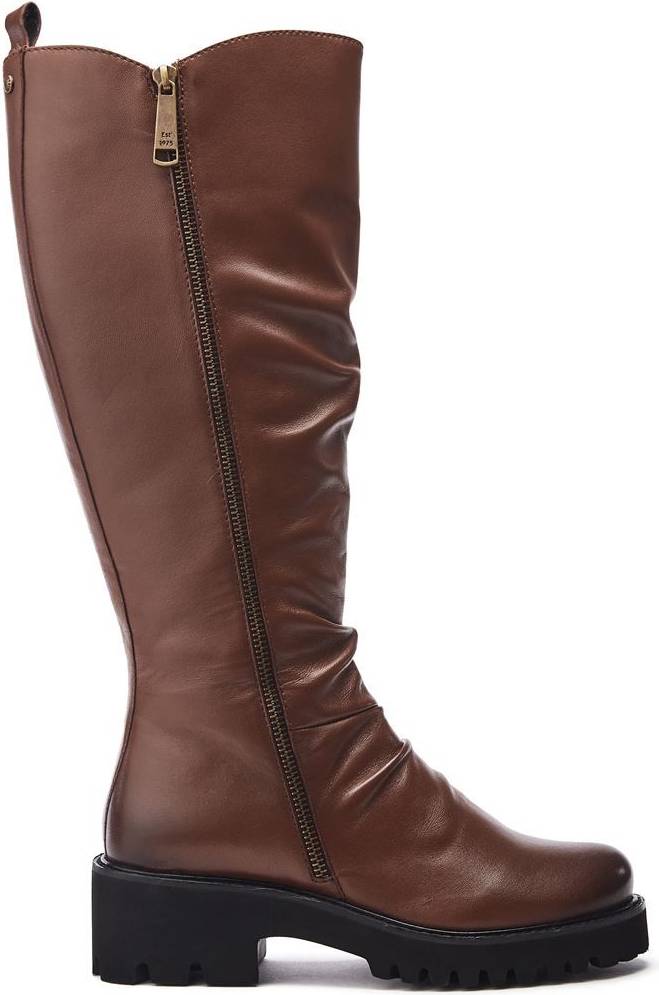 Moda In Pelle Riez Leather Biker Boots - Tan