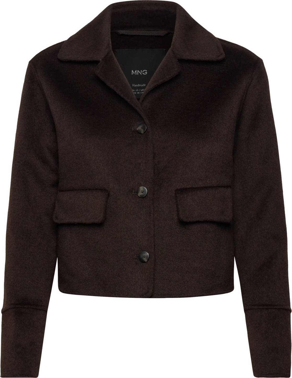 Mango Wool Jacket With Buttons - Brown