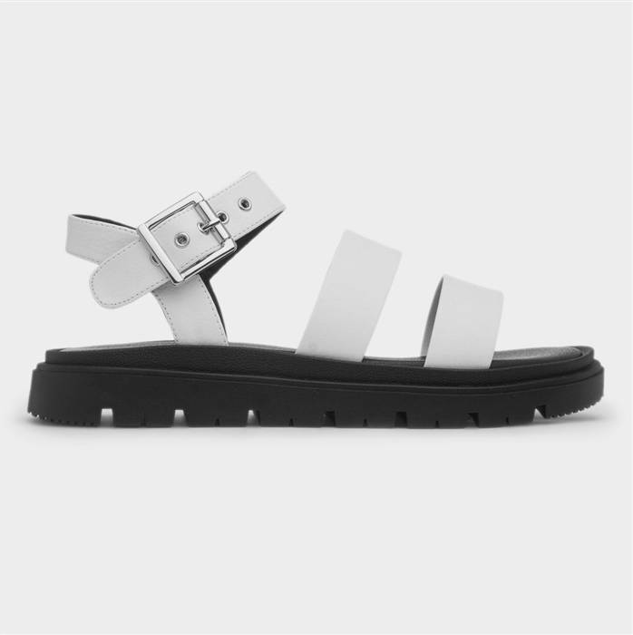 Truffle Collection Rae Womens Chunky Sandal - White