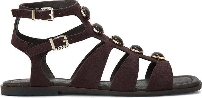 Kurt Geiger Roa Suede Sandals Brown