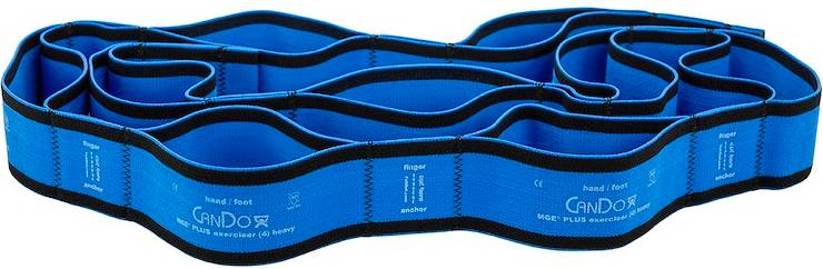 Cando Multi-Grip Exerciser Plus 183 cm 9 Loopar Blå