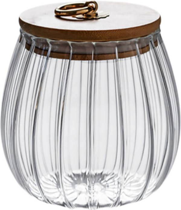 Solustre Transparent Storage Jar Kitchen Snack Food Container 2pcs
