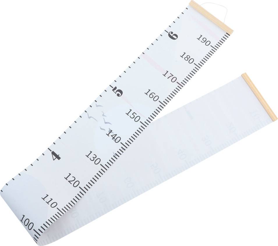 Solustre 4Pcs White Hanging Growth Chart Ruler