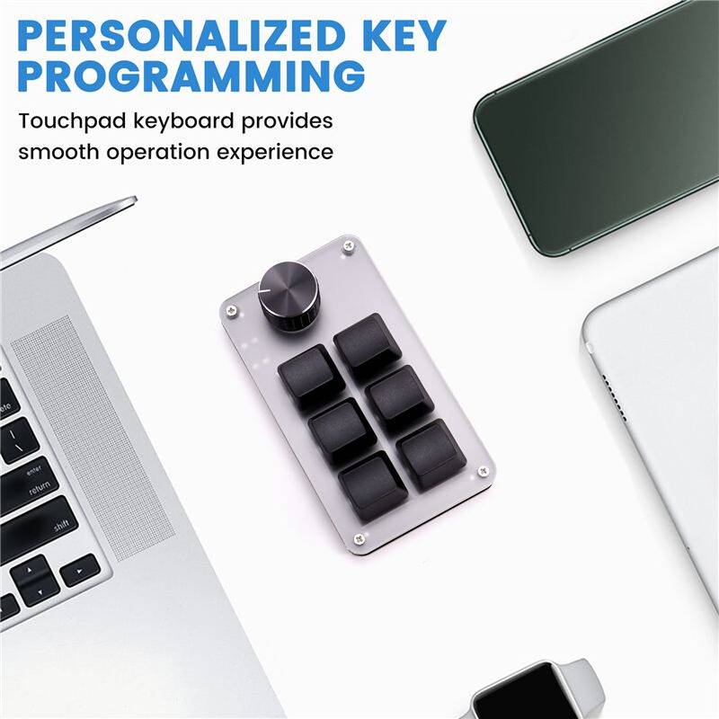Saudism 6 Key 1 Knob Copy Paste Mini Button Keyboard
