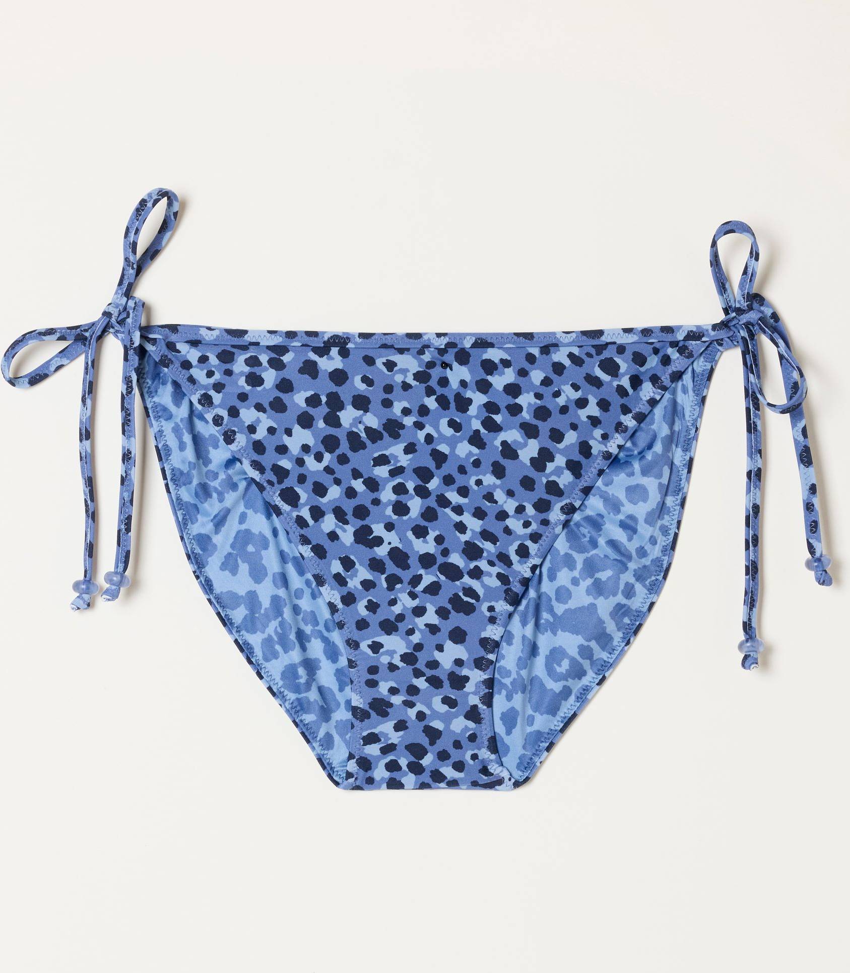 Fatface Rue Blue Abstract Animal Bikini Bottom