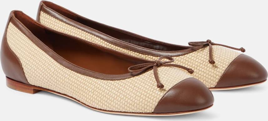 Capbl Raffia Ballet Flats