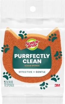 Two Sided Brown Scrub Sponge Non Scratch
