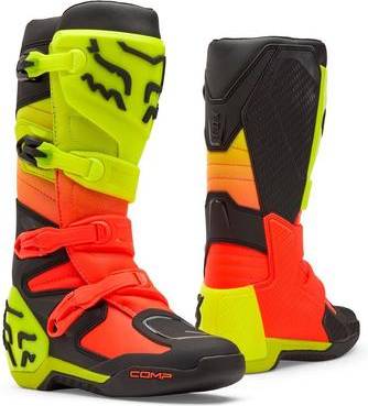 Fox Racing Comp MX Boots - Orange/Yellow