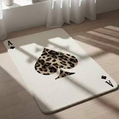 Shein Rug Playing Card Theme Carpet White