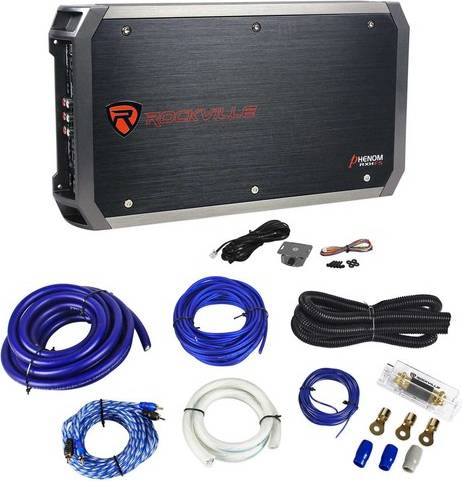 Car stereo amplifier Rockville Rxh-F5 3200 Watt Cea Rms 5 Channel Car Stereo Amplifier Kit