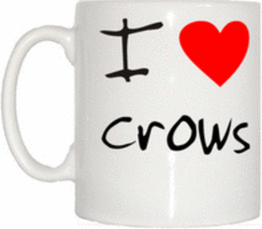 TeeTreeDesigns I Love Heart Crows Mug
