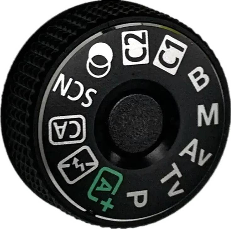 80D Camera Top Mode Function Dial Button