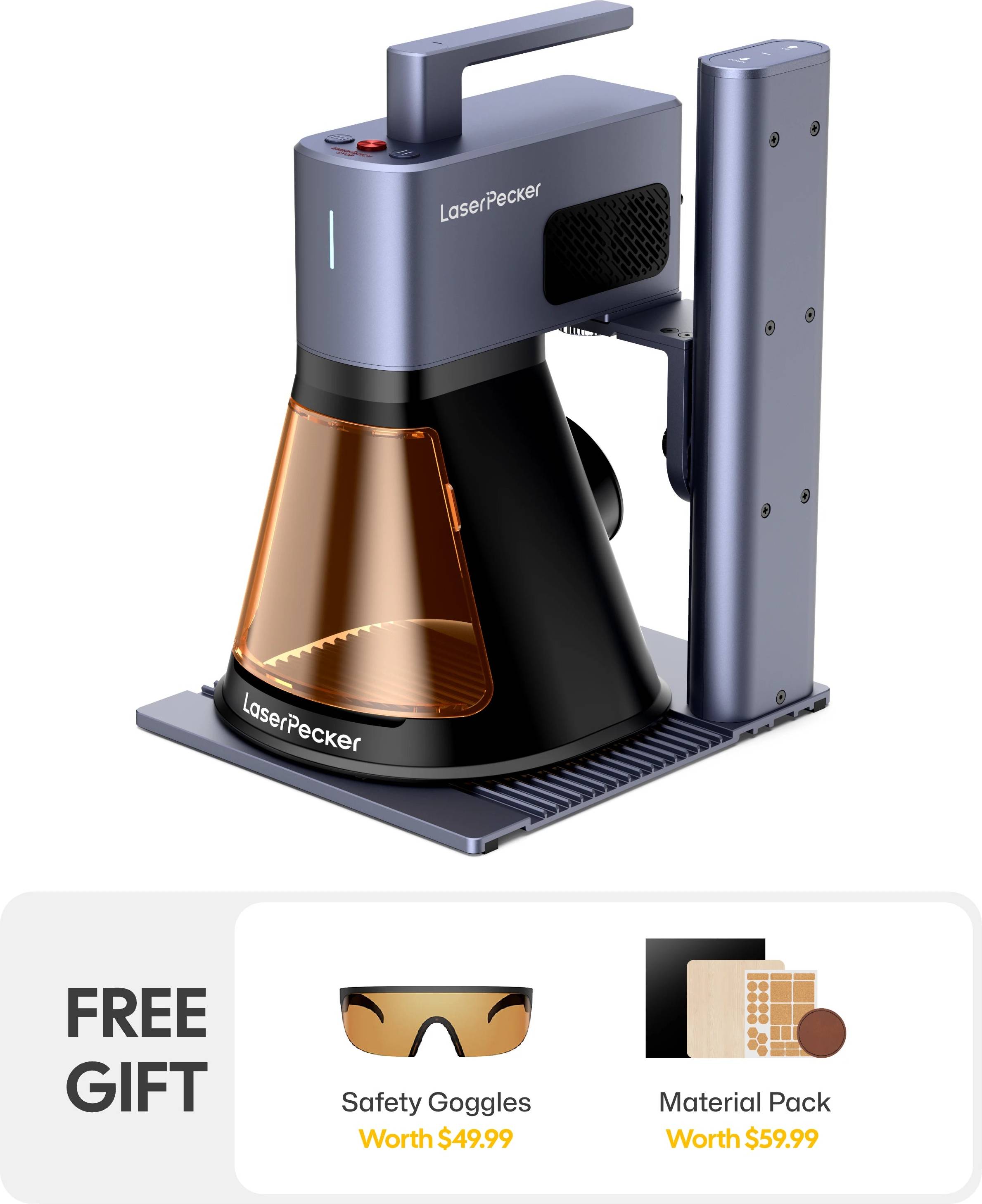 Laser engraver LaserPecker LP2 Plus 10W Desktop Laser Engraver Cutter