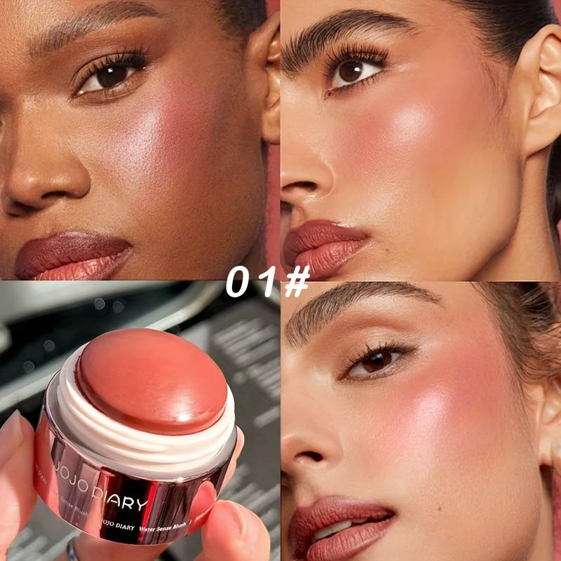 Temu Dual-Use Blush Cream For Lips And Cheeks - Matte Texture