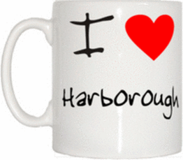 TeeTreeDesigns I Love Heart Harborough Mug
