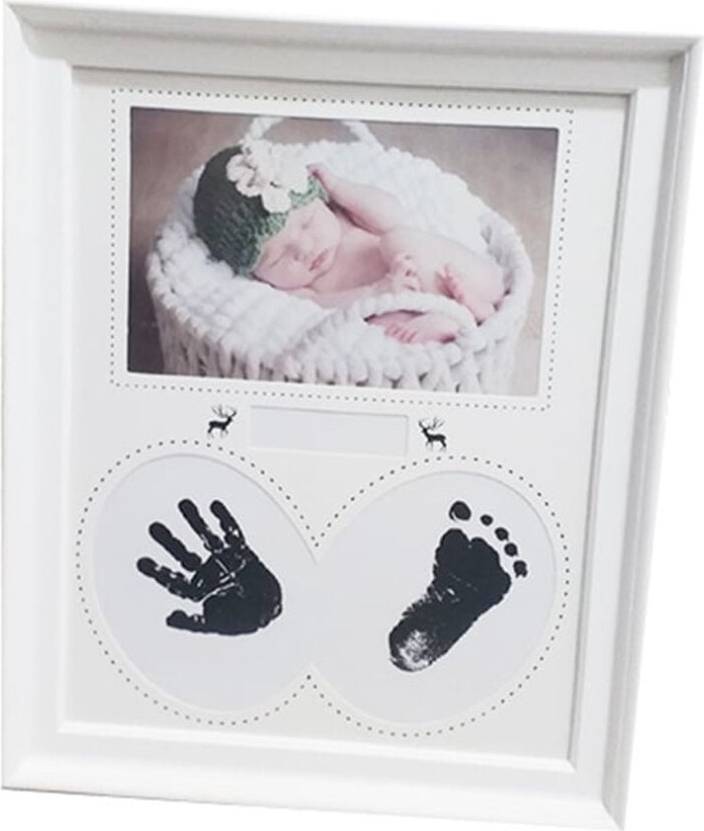 Photo frame Newborn Baby Photo Frame PVC Footprint Display