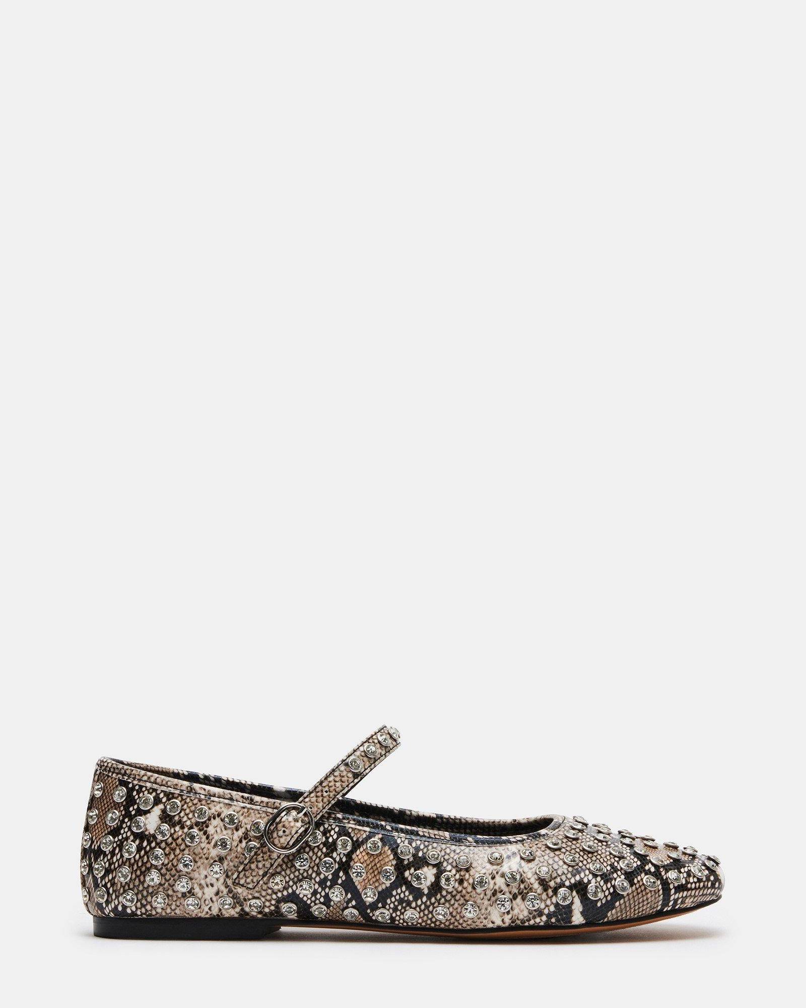 Steve Madden Vinetta-R Rhinestone Sandal - Neutral