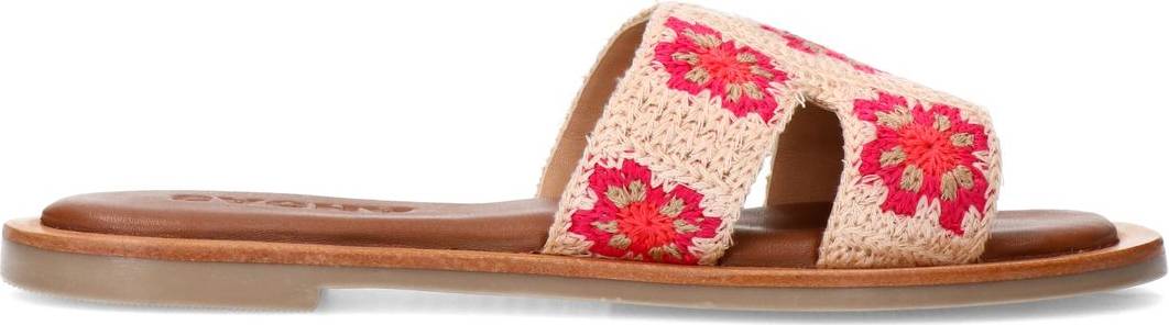 Slipper - Beige/Rood