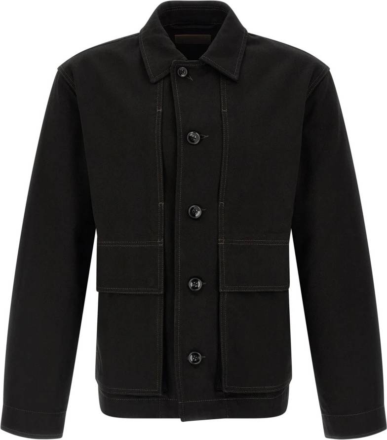 LEMAIRE Boxy Jacket Bomuld - Sort