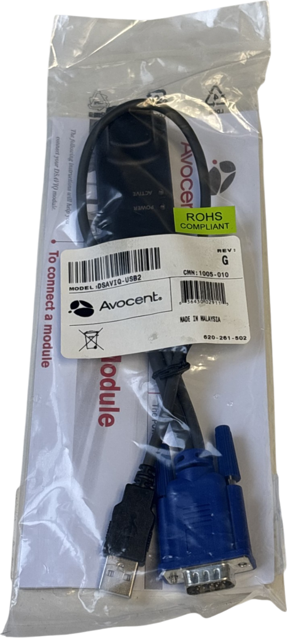 Avocent Dsaviq-USB2 KVM Media Interface Module VGA USB RJ45