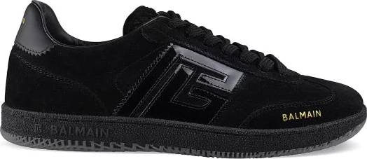 Balmain Racer 45 Leather Trainers - Sort