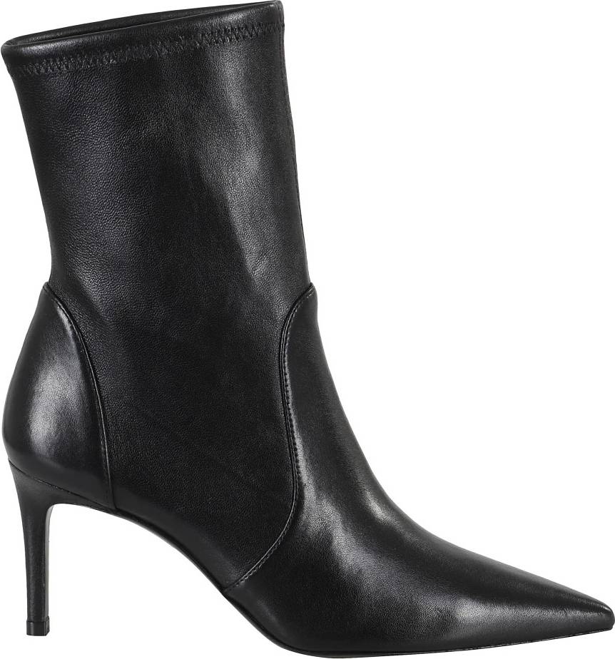 Stuart Weitzman Power Bootie Læder - Sort