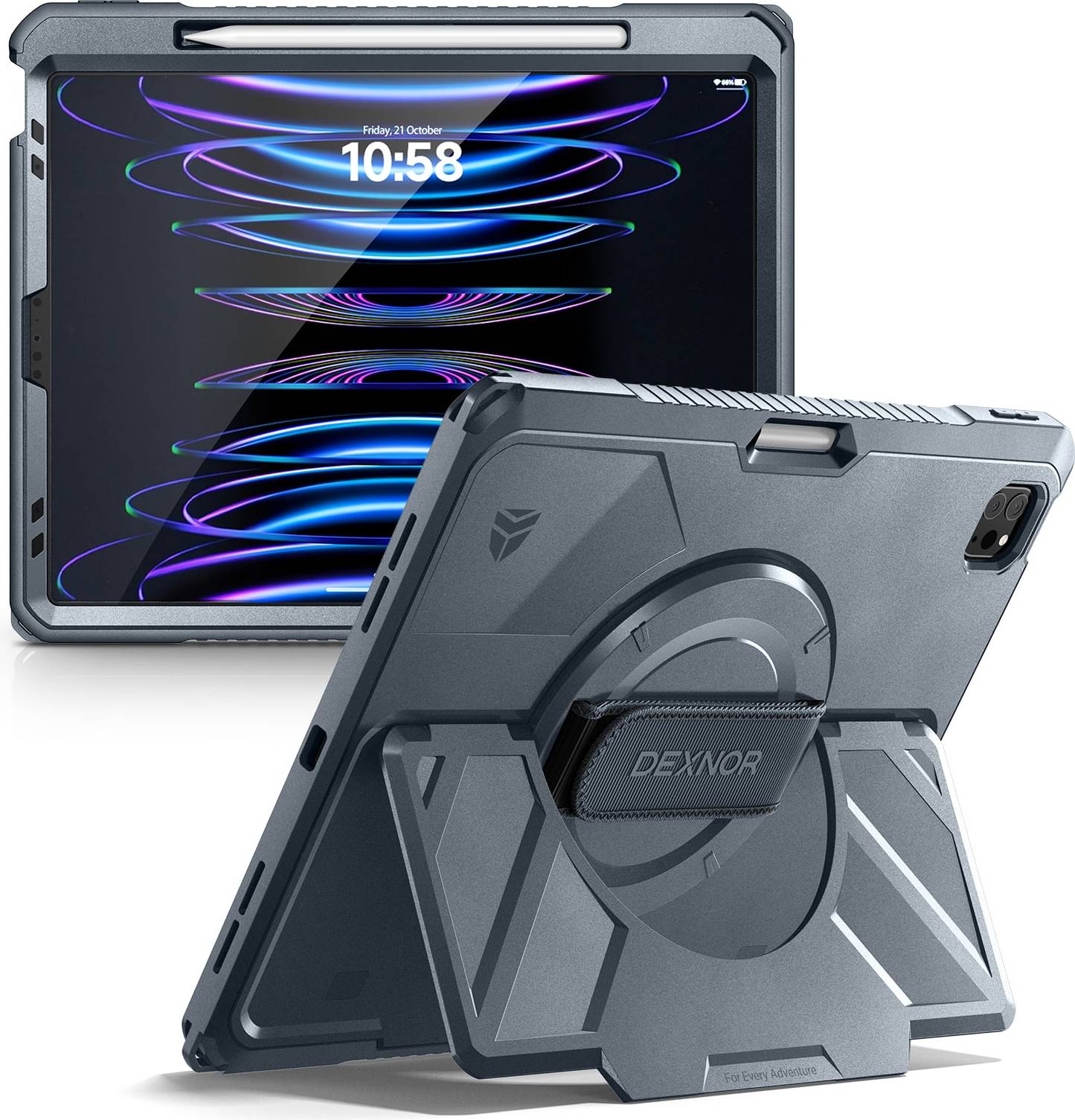 Ipad pro 12.9 4th gen Dexnor Rugged Case for iPad Pro 12.9 Inch 6th 5th 4th 3rd Gen
