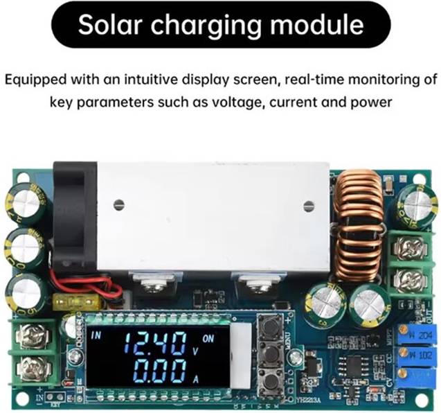 10-75V 20A Adjustable Voltage Reduction MPPT Module