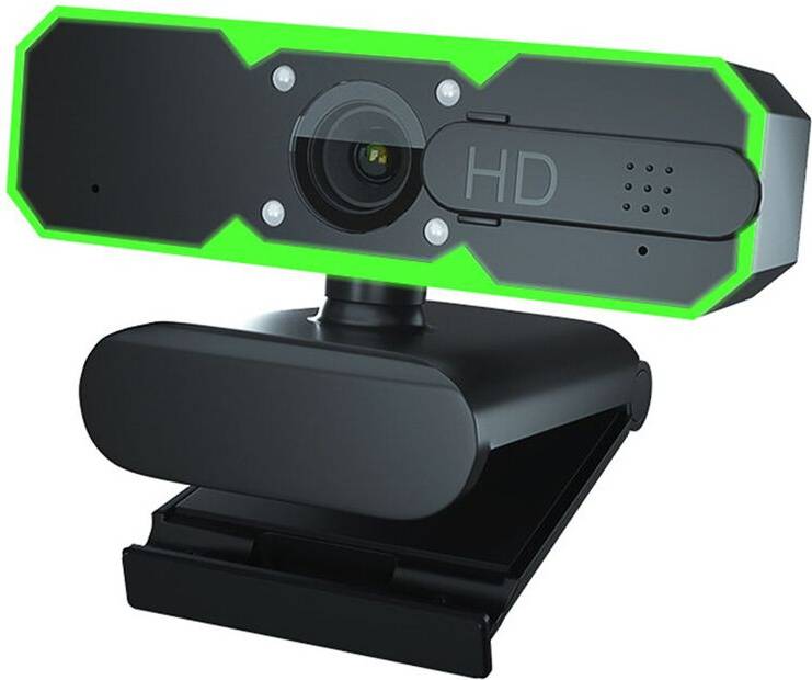 Webcam 1080p 60fps Fill Light Webcam Microphone USB Camera