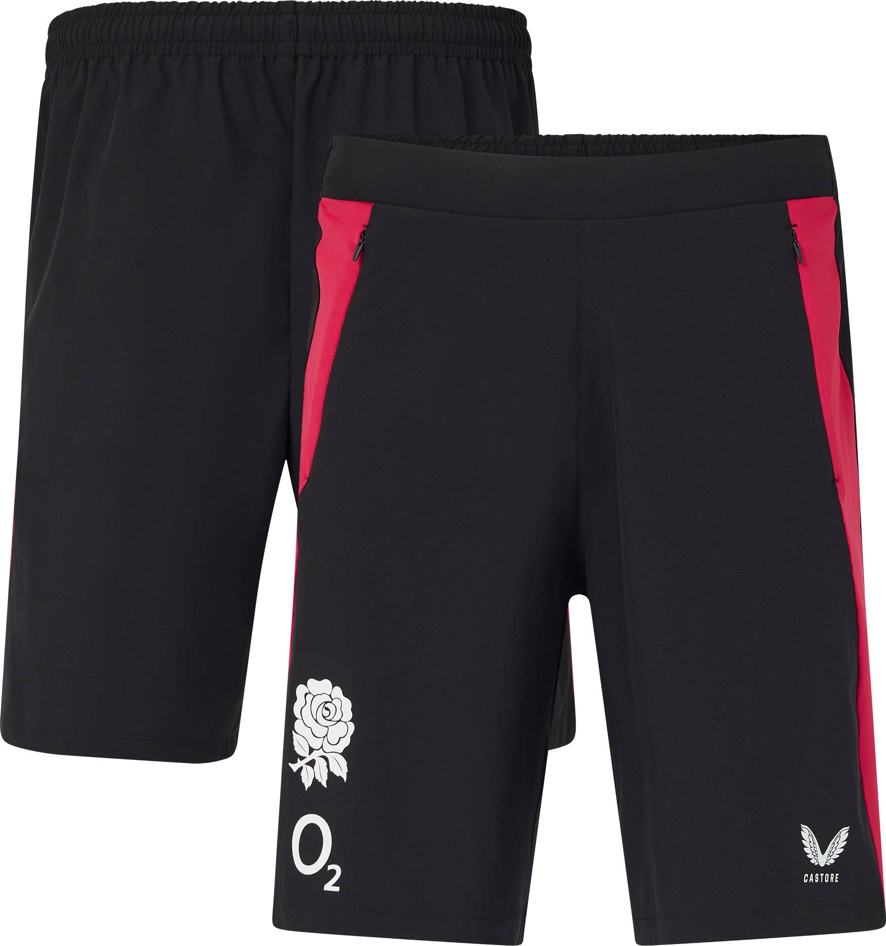 England Rugby Performance Longline Short - Black