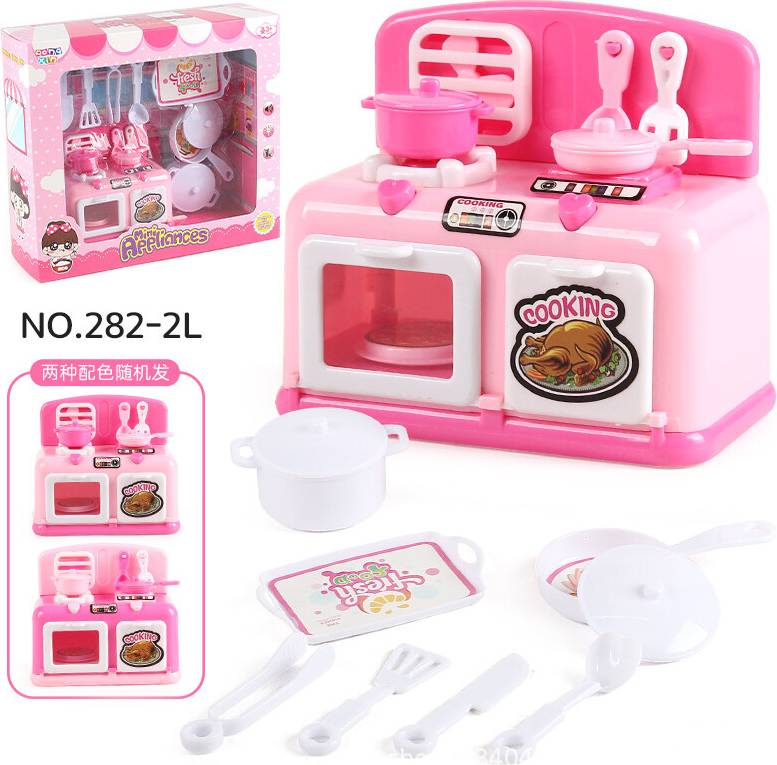 Pink kitchen appliances Realistic Mini Kitchen Appliances Set