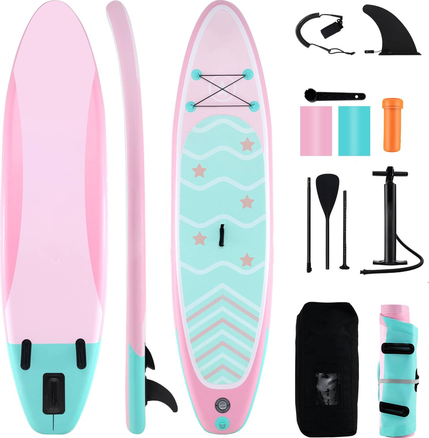 Inflatable stand up paddle board SlickBlue Inflatable Stand Up Paddle Board
