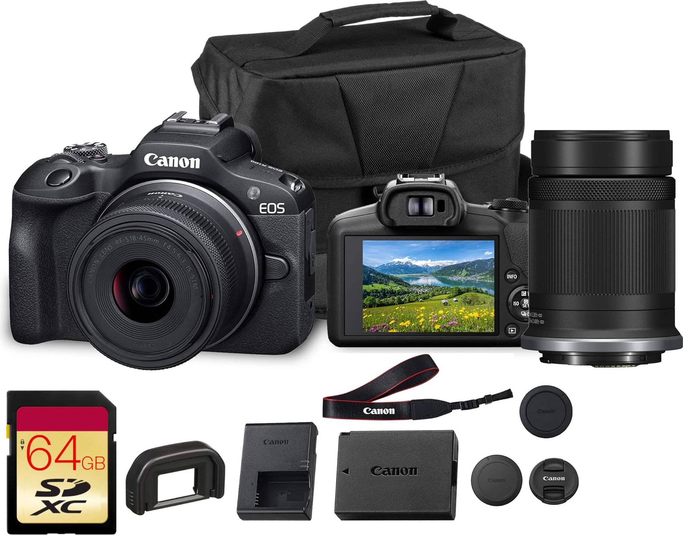 Camera canon eos r50 Canon EOS R50 Mirrorless Camera Dual Lens Kit