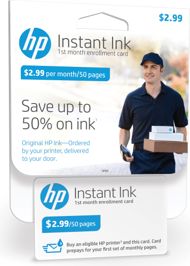 Hp printer ink cartridges HP Instant Ink 50-Page Enrollment Kit