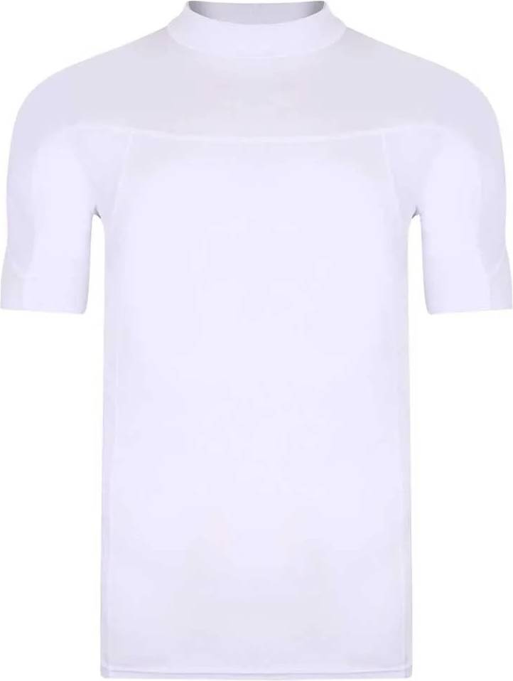 Fintra Tech Short Sleeve Rash Guard - Weiß