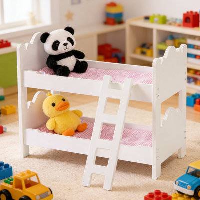 Doll Bunk Bed With Ladder For 18 Inch
