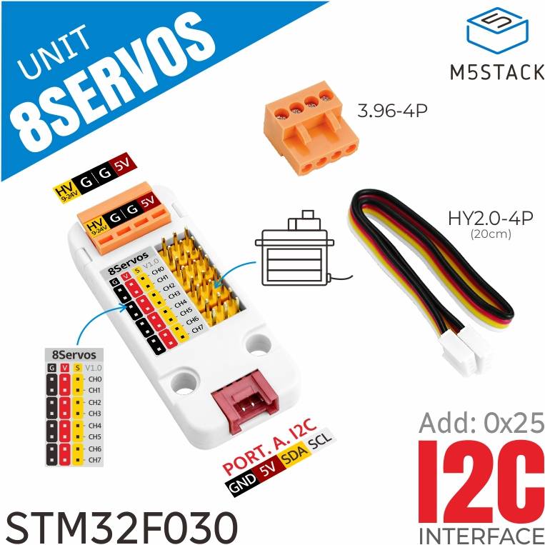 Stm32 8-Channel Servo Driver Unit STM32F030