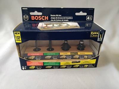 Router bit set Bosch Rbs004 1/4 Shank Carbide Tipped Router Bit Set