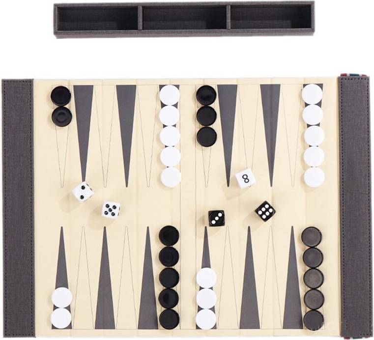 Foldable Chess Backgammon Set