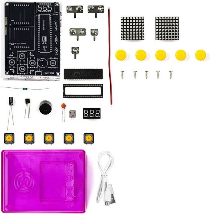 7 Pixel Game Console Electronic DIY Kit