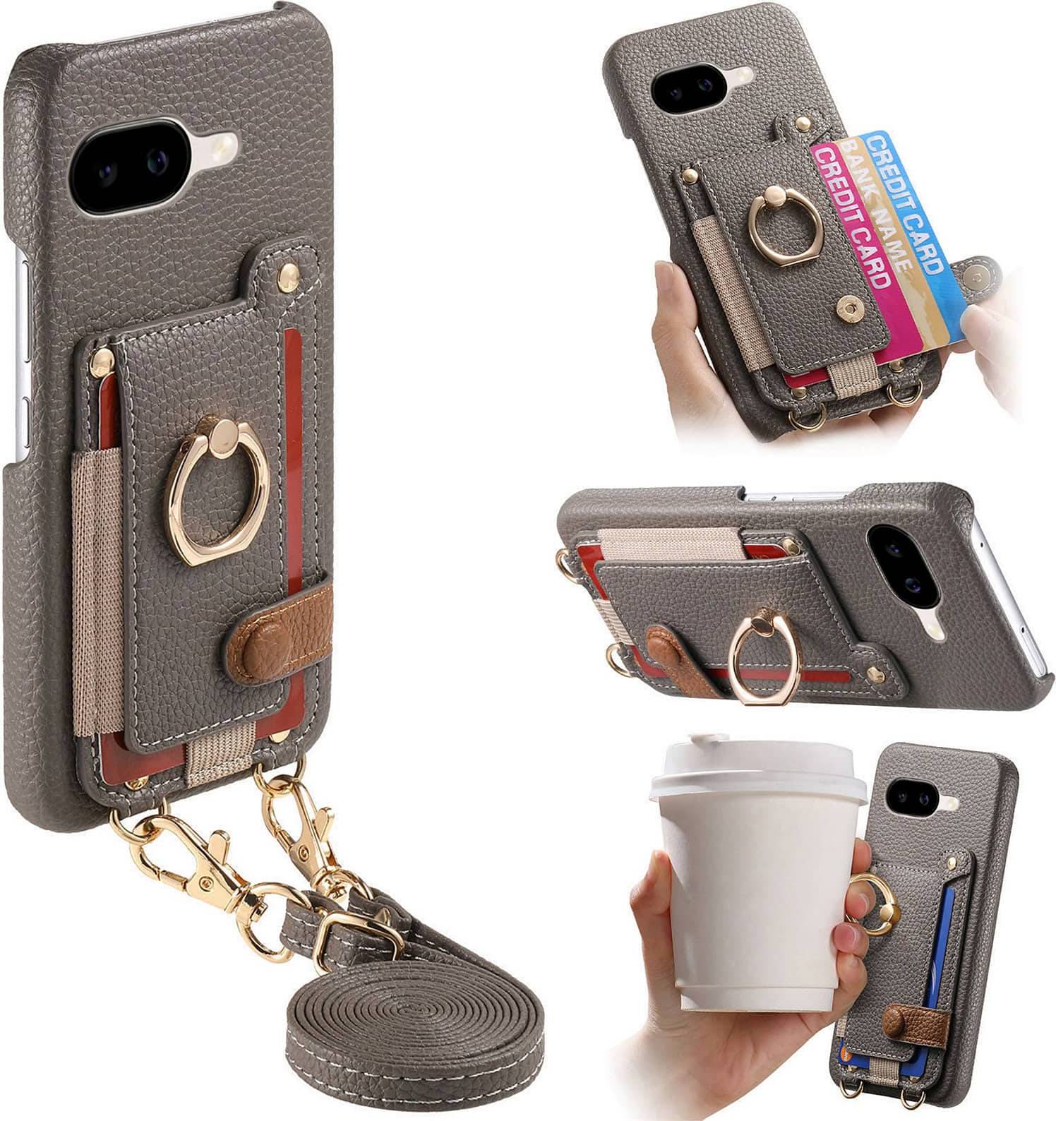 Lychee Texture Wallet Case Pixel 9a