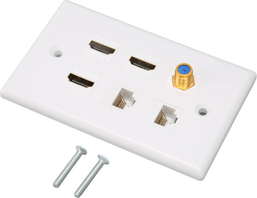 Interruptores y enchufes Placa de Pared Multimedia