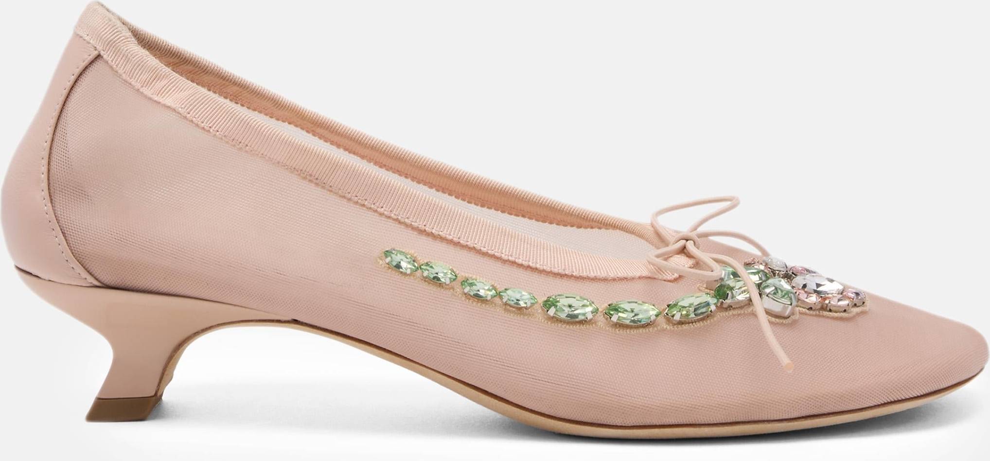 Simone Rocha Mesh Court Shoes - Beige