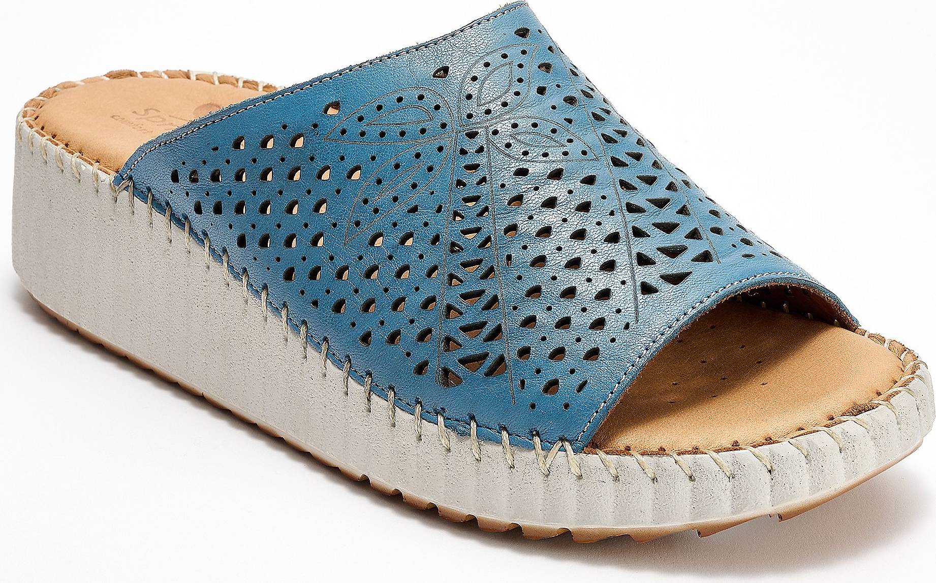 Spring Step Leather Slide Sandals - Rhydian
